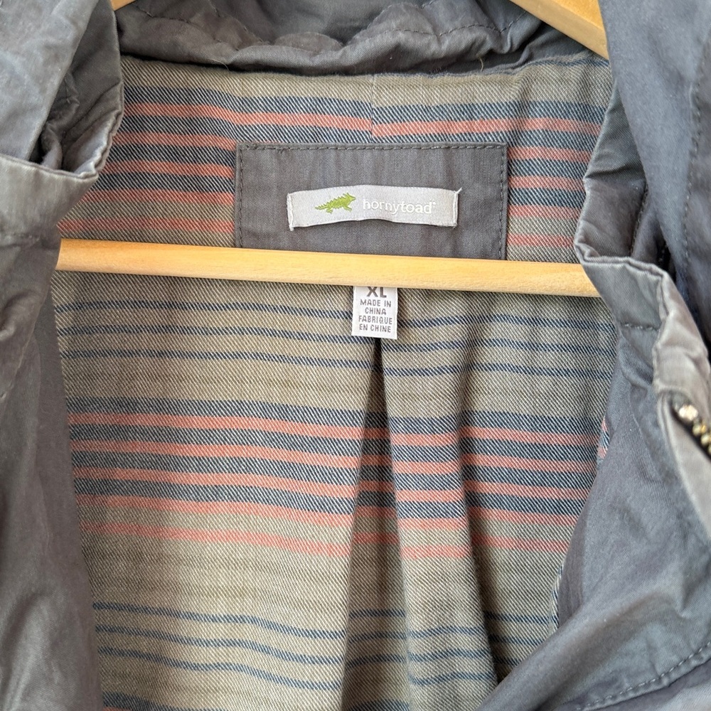 Horny Toad Outdoor Utility Jacket Durable Hooded Gray size XLarge - Picture 6 of 12